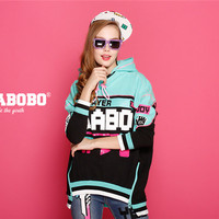 KOREAN BRAND LALABOBO SUPER COLORS MEDIA PLAYER FIGURED SWEATSHIRT L81D-WZCM35 - Thumbnail 1