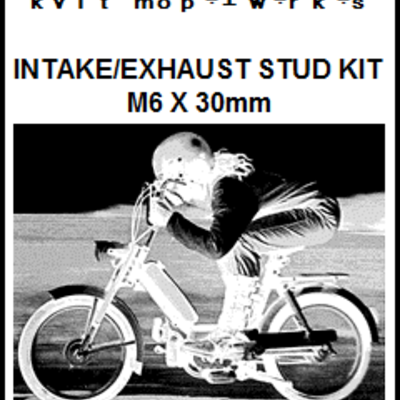 Kvlt moped werkes - intake/exhaust studs