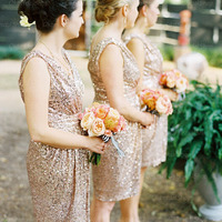 Gold Sequin bridesmaid dress,V Neck bridesmaid dress,Short bridesmaid dress,Open Back bridesmaid dress,Bridesmaid Dresses,160120001 - Thumbnail 1