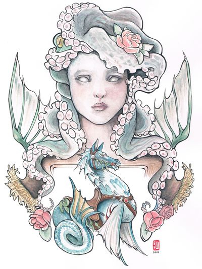 "Undulation" Postcard