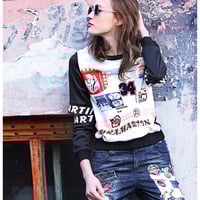 MAXMARTIN SLASH ELBOW SWEATSHIRT RETRO BILLBOARD M5006T153 - Thumbnail 3