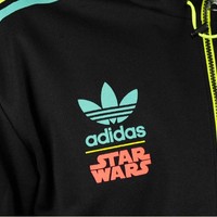 STAR WARS BOBAFETT MUSIC REGGAE HOODIE BLACK MULTICOLORED JACKET V32822 - Thumbnail 2