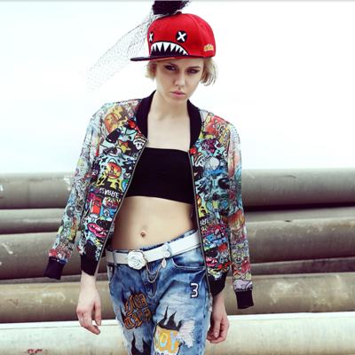 Maxmartin abstrack pattern spring jacket m7605j152 - Thumbnail 4