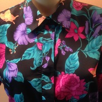 Floral Blouse - Thumbnail 1