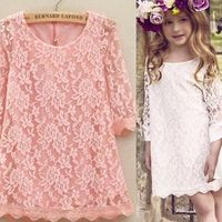 Pretty Little Lace Cream Dress - Thumbnail 1