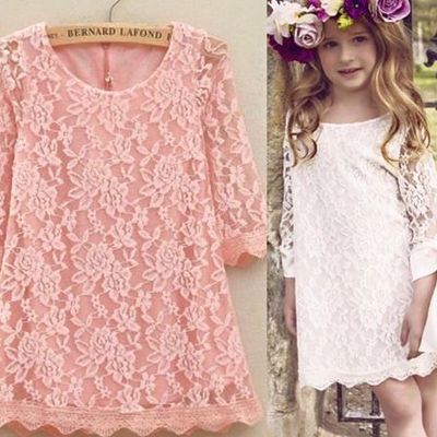 Pretty little lace cream dress