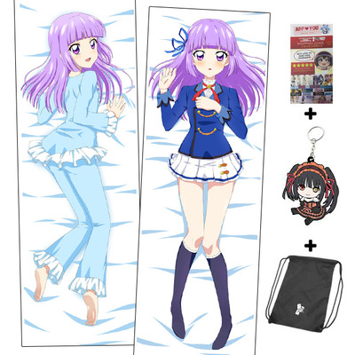 Brand new sumire hikami - aikatsu anime dakimakura japanese hugging body pillow cover adp-512087