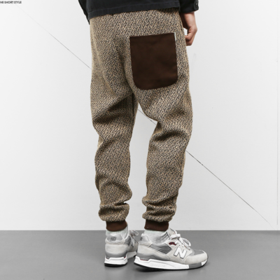 Kleph doraku japanese retro knitted wool harem pants - Thumbnail 5