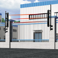 SOLAR POWERED 4 BEAMS WIRELESS windows GRATING - Thumbnail 1