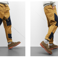 KLEPH DORAKU 3D RETRO STITCHED KHAKI SLACK PANTS - Thumbnail 2