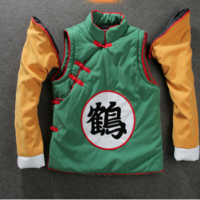 ORIGINAL JAPANESE STYLE PLATE BUTTONS PATCHWORK DRAGON BALL COAT - Thumbnail 2