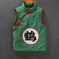 ORIGINAL JAPANESE STYLE PLATE BUTTONS PATCHWORK DRAGON BALL COAT - Thumbnail 3