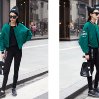 JAPANESE STYLE GREEN BAT SLEEVES LOOSE JACKET C1508052 - Thumbnail 2