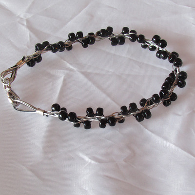 Kumihimo seed bead bracelet