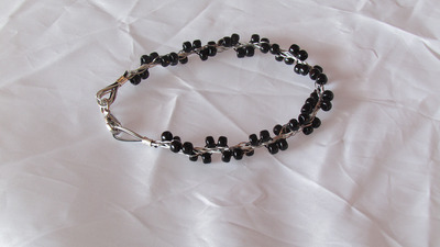 Kumihimo seed bead bracelet