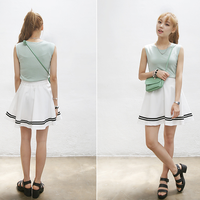 Lovely students navy skirt - Thumbnail 3