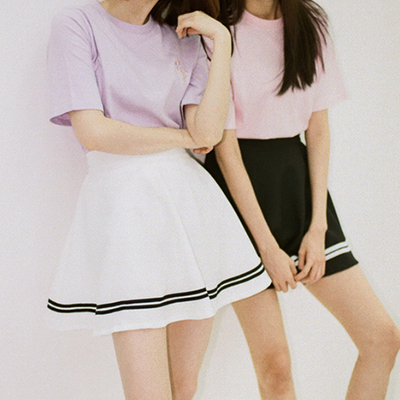 Lovely students navy skirt