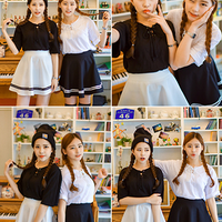 Lovely students navy skirt - Thumbnail 4