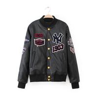 BASEBALL MLB SYNTHETIC LEATHER NY YANKE BASEBALL JERSEY JACKET - Thumbnail 4