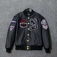 BASEBALL MLB SYNTHETIC LEATHER NY YANKE BASEBALL JERSEY JACKET - Thumbnail 1
