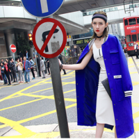 KOREAN STYLE BIG SACK STYLE LOOSE LONG COAT C1512004 - Thumbnail 3