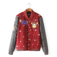 MLB BASEBALL COTTON EMBROIDERED THICK UNISEX VALENTINES JACKET - Thumbnail 3