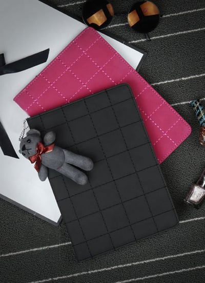 Leather iPad Air 2 iPad Mini 4 3 2 1 Cases Or Covers With Litter Bear IPCC11