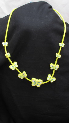Yellow Butterflies necklace