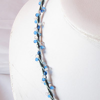 Lampwork pendant on kumihimo necklace - Thumbnail 2