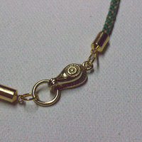 Green shell pendant necklace - Thumbnail 2