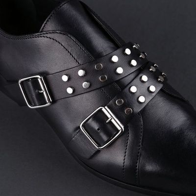 Diesel black gold gremmy dress shoe