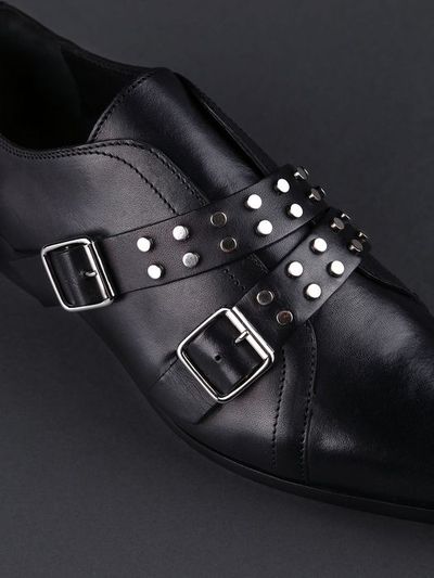 Diesel black gold gremmy dress shoe