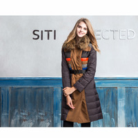 BRITISH FASHION FAUX COLORS STITCHED WINTER COAT 13DC034D - Thumbnail 2