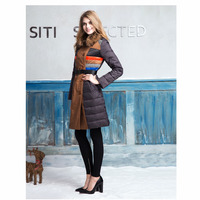 BRITISH FASHION FAUX COLORS STITCHED WINTER COAT 13DC034D - Thumbnail 3