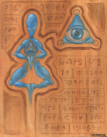 Blue Icon-Page From the Book of Gosh