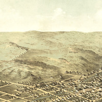 Council Bluffs, Iowa in 1868 - Bird's Eye View, Aerial map, Panorama, Vintage, Antique, Reproduction, Giclée, Fine Art, Wall Art, History - Thumbnail 3