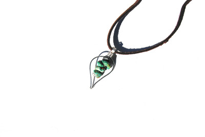 Turquoise Leaf Choker