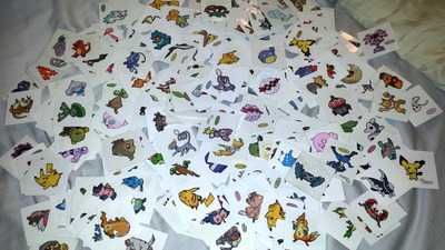 Grab Lot! 10+ stickers! Pokemon Pan Stickers