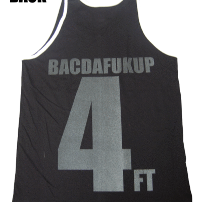 Gs reflective logo tank top - blk/wht