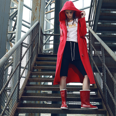 Sale leeters printed bat sleeves hooded cardigan sweater coat - Thumbnail 4