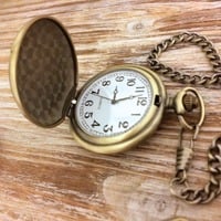 Men's Proverbs 16:9 Pocket Watch  - Thumbnail 1