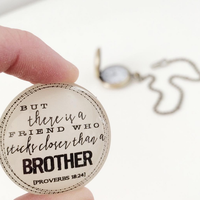 Men's Proverbs 18:24 Pocket Watch  - Thumbnail 2