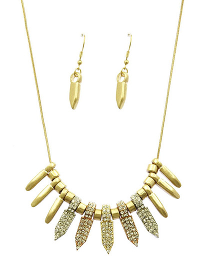 Sandy Spike Necklace Set