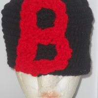 Crochet Baby Beanie Initial Hat  - Thumbnail 2