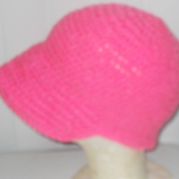 Crochet Baby Beanie Hat with Brim  - Thumbnail 1