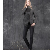 GRAY DAPPLED SHORTSMUDGED WINTER COAT S14482412 - Thumbnail 3