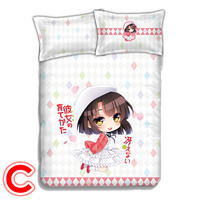 New Anime Dakimakura Japanese Bed Blanket with Two Pillow Cases - Thumbnail 3