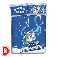 New Anime Dakimakura Japanese Bed Blanket with Two Pillow Cases - Thumbnail 4