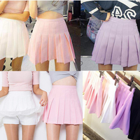 Students sweet pleated skirt - Thumbnail 4