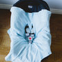 Car Seat Swaddle - Baby Blue - Thumbnail 1